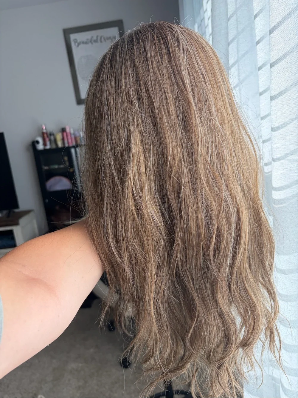 JB Ines in mixed blonde. Snowflake Lace